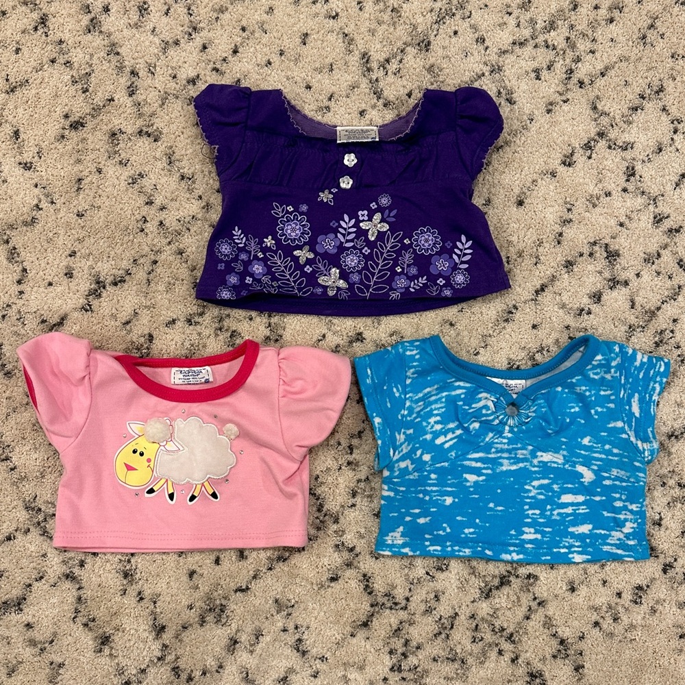 Set of 3 Build a bear workshop tops